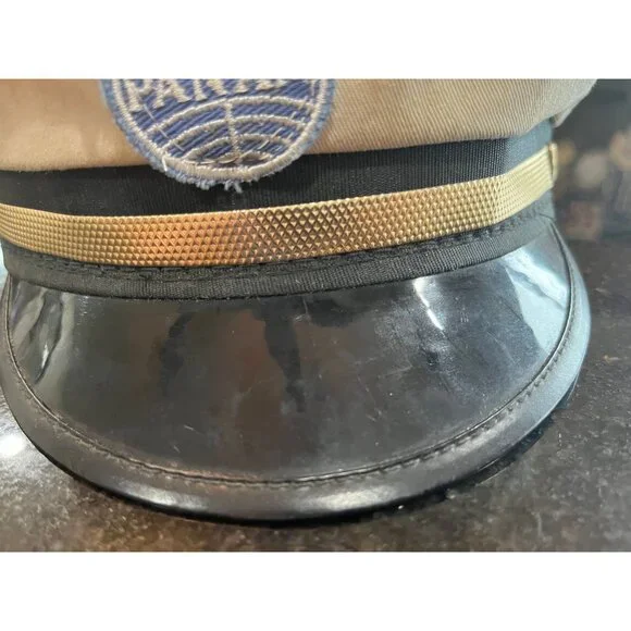 Vintage Pan Am 60's Junior Clipper Captain PAN AM Hat Children's Hat Size 6 3/8